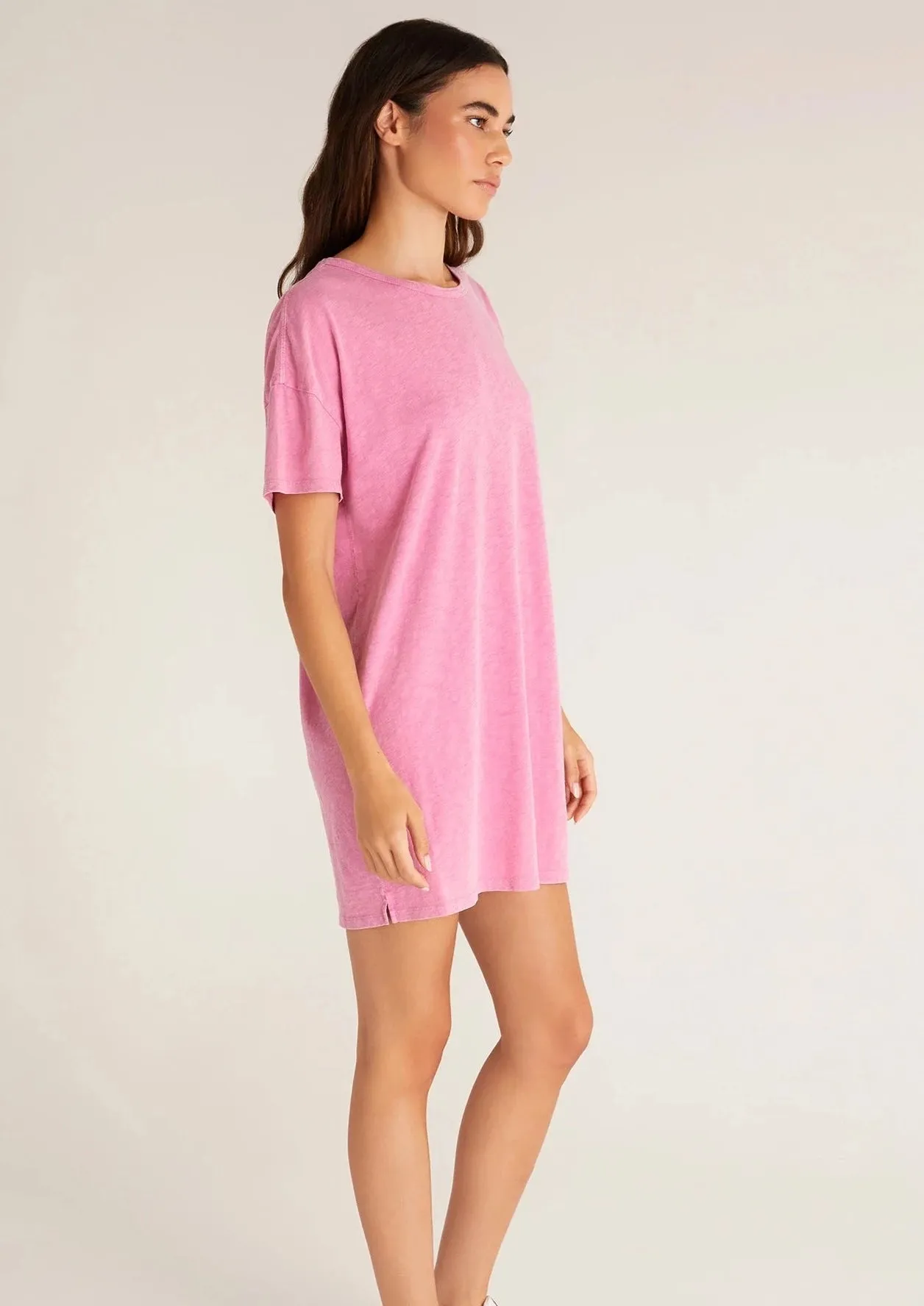 The Relaxed T-Shirt Dress | Orchid Pink