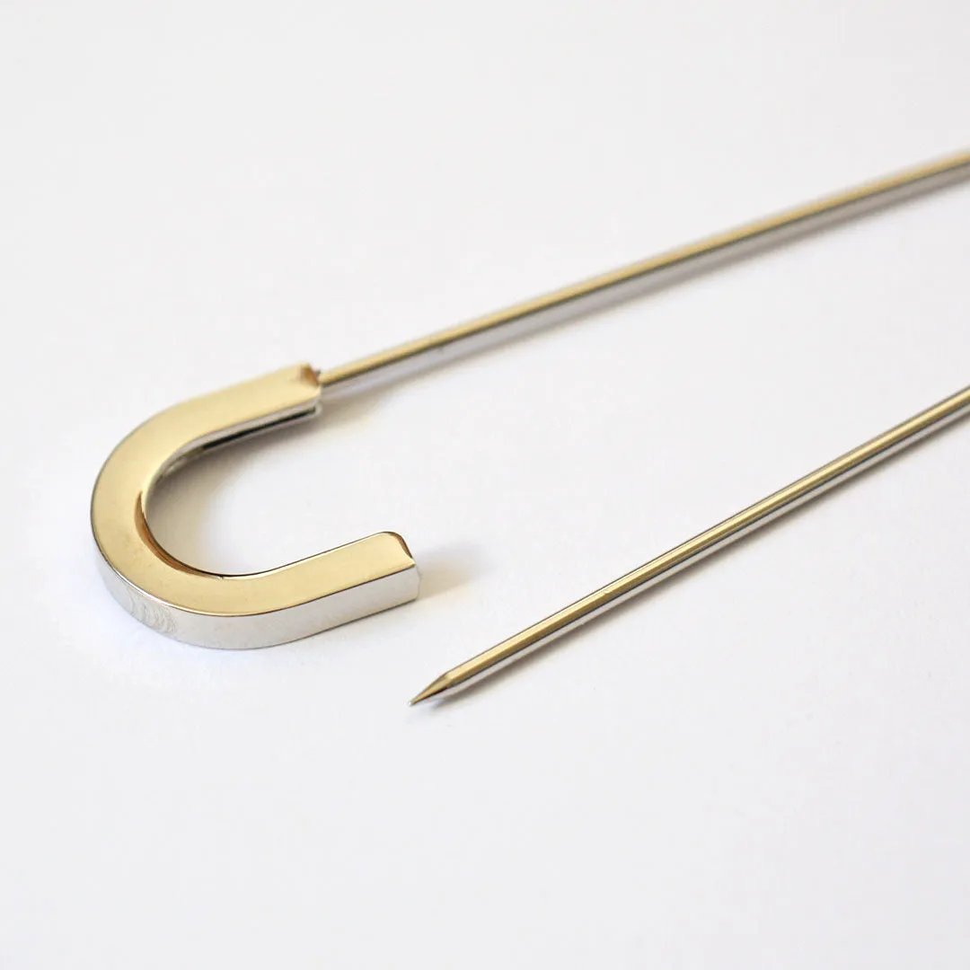 U Kilt Pin/Shiny Silver - 7.5cm (3")