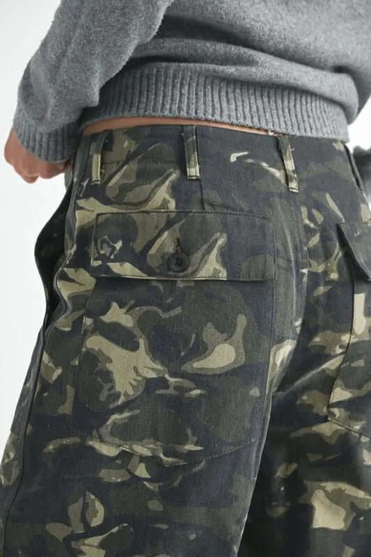 Vintage Camo Straight Leg Pants
