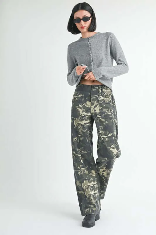 Vintage Camo Straight Leg Pants