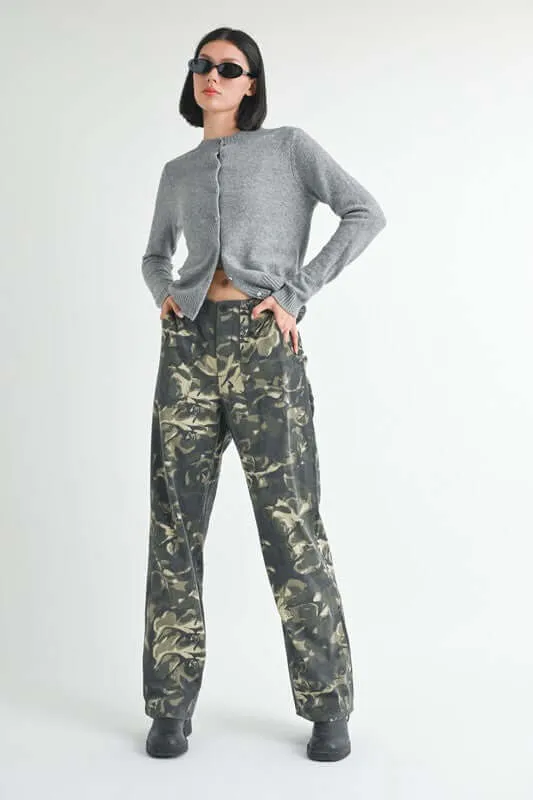 Vintage Camo Straight Leg Pants