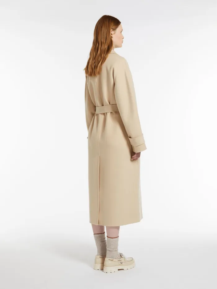 Weekend By Max Mara AFFETTO Long Wool Trench Coat In Sand 031 2415011031600 Col 031