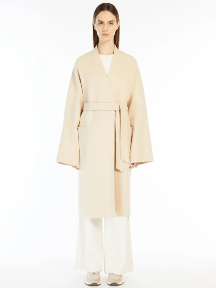 Weekend By Max Mara ERIS Wool Robe Coat In Beige 2425016011 Col 064