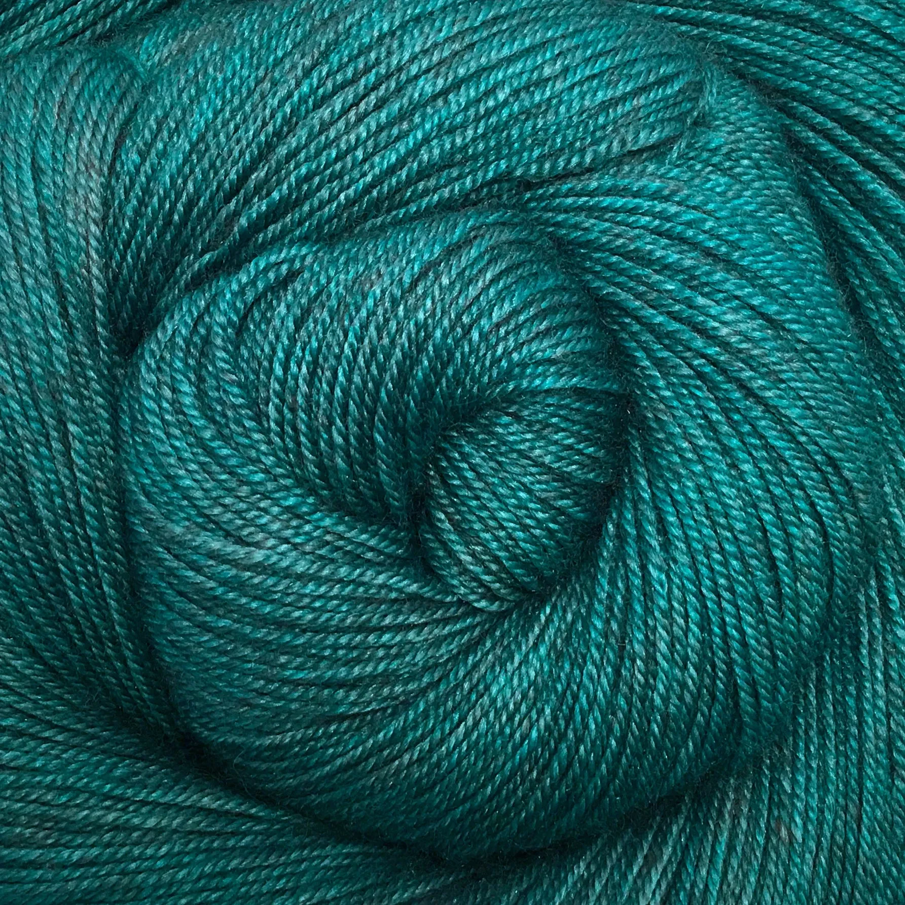 Yakity Yak Fingering Weight Yarn - Turquoise Semi Solid